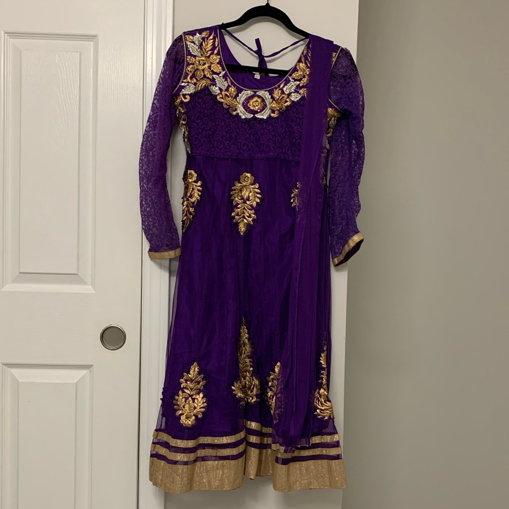 2 Piece Desi Purple Salwar Kameez